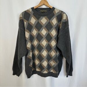 Vintage Liberty Grandpa Sweaters Size XL Made In USA Cabin Cosby 90s Cozy Winter